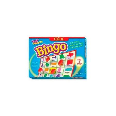 Trend Enterprises Trend U.S.A. Bingo Game, Age 8 & Up, 3 to 36 Players, 1 Box 6137
